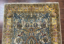 Persian Qum Tree of Life Rug 3.5 x 5.5, Animal Pictorials, Kork Wool with Silk Highlights