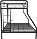 Dusty Metal Bunk Bed Frame Twin Over Full Black Finish