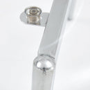 Transparent and Stylish Ergonomic Dining Chair with Silver Metal Legs and Transparent Seat Cushion, One Box of Three