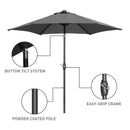 Ainfox 9ft  Patio Umbrella with Push Button Tilt and Crank, UV and Waterproof