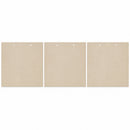 3 Square Unfinished Wooden Shapes Craft Cutouts DIY Unpainted 3D Plaque 6 Inches