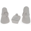 Blank Unpainted White Ceramic Nativity Scene Christmas Figurines 3.3 Inches