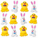 Set of 12 Chick and Bunny Easter Eggs 2.5 Inches