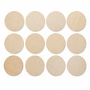 12 Circles Unfinished Wooden Shapes Craft Cutouts DIY Unpainted 3D Plaques 3 Inches