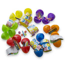 Set of 24 Large 3 Inches Plastic Eggs w/ Pencils, Stickers, and Crayons