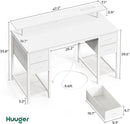 47 Inch Gaming Desk With LED Lights For Home Office