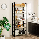 5-Tier Bookshelf for Home Office Scratch-Resistant