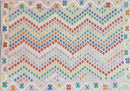 Pink Kilim Rug 6x8 Colorful Turkish Kilim Rug 6 x 8 Flat Weave Kilim Playful Kilim Multicolor Anatolian Chobi New Kilim