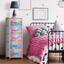 Kids Dresser Five Drawer Storage Chest With Fabric Drawers