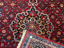 Antique Persian Rug 5x7, Red, Fine 260 KPSI, Bidjar Carpet