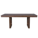 7-Piece Farmhouse Extendable Dining Table Set, 78 in Rustic Wood Table with 18 in Removable Leaf and 6 Upholstered Chairs for Dining Room