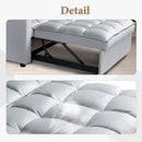 Velvet Sleeper Sofa With Hidden Table For Small Spaces