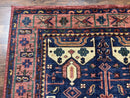 Persian Tribal Heriz Design Rug 6x9, Pottery Barn Rug, Hand Knotted Wool Vintage Rug