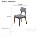 Carlos - Solid Back Side Chair (Set of 2)