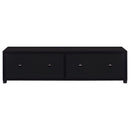 Sachin 4-door Engineered Wood 79-inch TV Stand Black