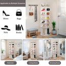 7 Tier Rotating Shoe Rack with High Base Design, Freestanding 360° Organizer for 28 Pairs , White PVC