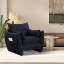 Sharp-Angle Modern Chair - Suitable for a variety of scenarios, this is a stylish single seat for modern spaces Black