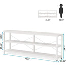 70.8 Inch Long Industrial TV Console With 3 Shelves