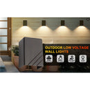 Fence Light Outdoor with Die Cast Brass and AB Finish