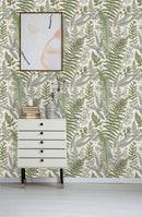 Ferns Botanical Light Wallpaper