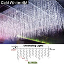 Festive golden led string lights outdoor garden decor