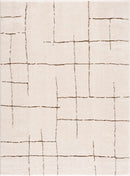 Koume Ivory & Brown Area Rug