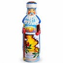Hand Carved Ukrainian Santa with Cardinals Figurine 7.25 Inches
