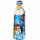 Snowman with Dog & Cat Friends Hand Carved Solid Wood Santa Figurine 11 Inches