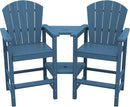 Widened Tall Adirondack Chairs Set with Double Tray