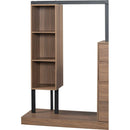 Wardrobe with 4 Drawers and 3 Shelves,Espresso