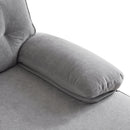 82.6' Modern Sectional Sofas Couches Velvet L Shaped Couches for Living Room, Bedroom(Old SKU:SG000980AAE), Light Grey
