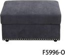 Flannel Modular Sectional Sofa With USB Ports Grey