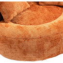 COOLMORE Lazy Sofa Durable Comfort Lounger High Back Bean Bag Chair Couch With Three Pillows for Adults and Kids, Indoor & Outdoor,  Single Gaming Sofa Chair For Bedroom,Office (Orange Chenille)