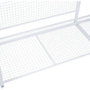 Open-Style Wardrobe with Hanging Rails, Shelves and Drawers, White