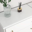 White Dresser With Four Drawers Modern Bedroom Storage