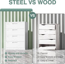 4 Drawer File Cabinet With Lock White Metal Lateral Filing
