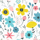 Field Colorful Flowers Wallpaper