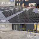 Garage Tile - BLACK - Interlocking PP Flooring - High End Polypropylene | 100% Recyclable | DECKO DURANTE (15.8" x 15.8" x 0.7" tile)