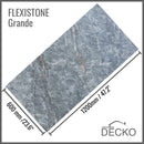 Flexible 3D Stone Wall Panel Sample - GRANDE MARMO | DECKO Flexistone - Free Shipping