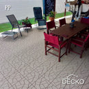 Deck Tiles - BEIGESTONE - Interlocking PP Flooring - High End Polypropylene | 100% Recyclable | DECKO Lite (12" x 12" x 0.78" tile)