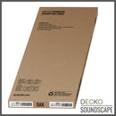 Acoustic Sound Dampening Wall Panels - OAK Long - box of 3 panels (47.2" x 23.6" x 0.8") 23.1 sq ft total coverage | DECKO SOUNDSCAPE