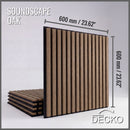 Acoustic Sound Dampening Wall Panels - QAK Square - box of 5 panels (23.6" x 23.6" x 0.8") 19.5 sq ft total coverage | DECKO SOUNDSCAPE