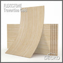 Flexible 3D Stone Wall Panels - GRANDE TRAVERTINO GOLD - Box of 6 panels (47.2" x 23.6") 46.5 sqft coverage | DECKO Flexistone