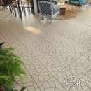 Deck Tiles - BEIGESTONE - Interlocking PP Flooring - High End Polypropylene | 100% Recyclable | DECKO Lite (12" x 12" x 0.78" tile)