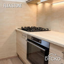 Flexible 3D Stone Wall Panel Sample - BRICO TRAVERTINO | DECKO Flexistone - Free Shipping