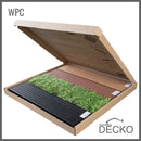 Deck Tile Sample - Full Size - Premium WPC Interlocking | DECKO - Free Delivery