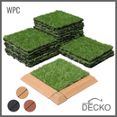 Artificial Grass Tiles - Premium Interlocking Turf | DECKO (11.8" x 11.8" x 0.8" tile) - (One Piece)