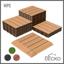Deck Tiles - Premium WPC Interlocking - TEAK | DECKO (11.8" x 11.8" x 0.8" tile) - (One Piece)