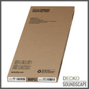 Acoustic Sound Dampening Wall Panels - MAPLE Long - box of 3 panels (47.2" x 23.6" x 0.8") 23.1 sq ft total coverage | DECKO SOUNDSCAPE
