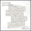 Flexible 3D Stone Wall Panels - BRICO NATURALE - Box of 12 Interlocking Peel-and-Stick Panels 11.64 sqft coverage | DECKO Flexistone